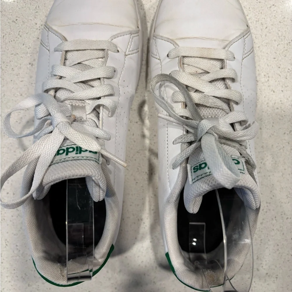Adidas Classic White and Green Sneakers